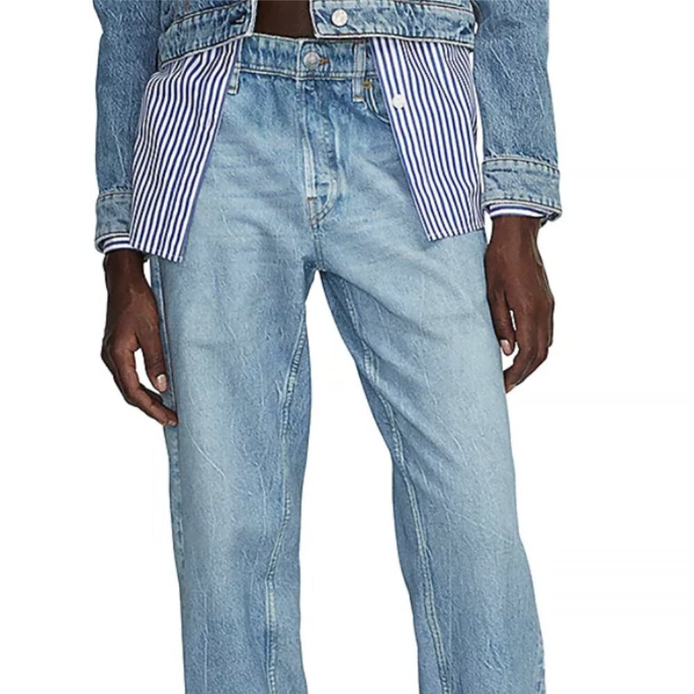 rag & bone Miramar Faux Jeans Knit Joggers - GLASS HILL